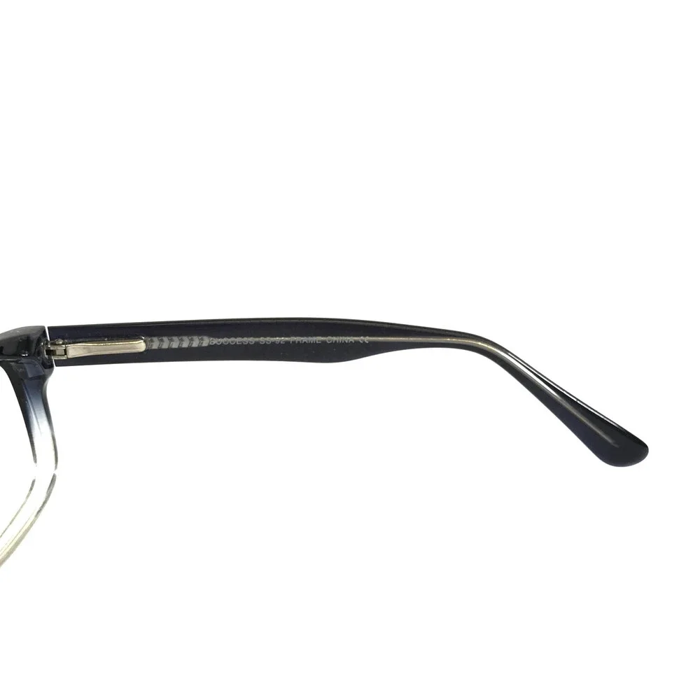 Success Eyeglasses Frames SS-92 BLACK FADE Rectangle Full Rim 55-20-140